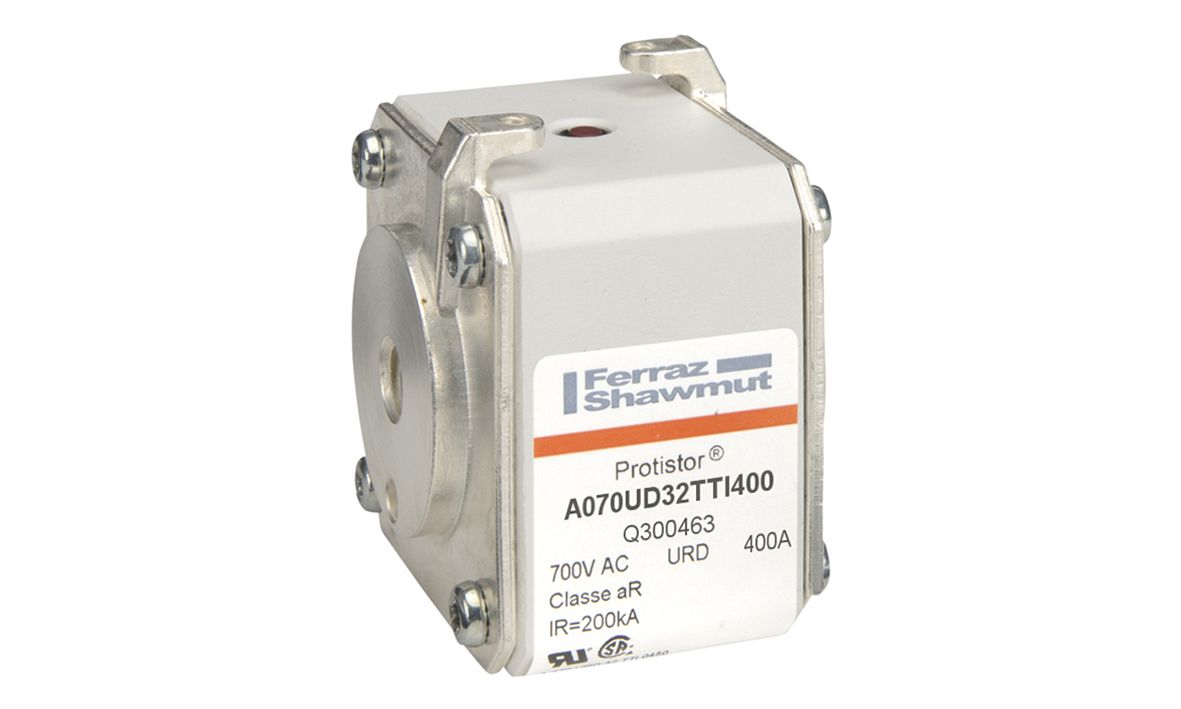 Q300463 - PROTISTOR® SB aR, UNC threaded end, TTI, sz.32, 690VAC IEC-700VAC UL, 400A
